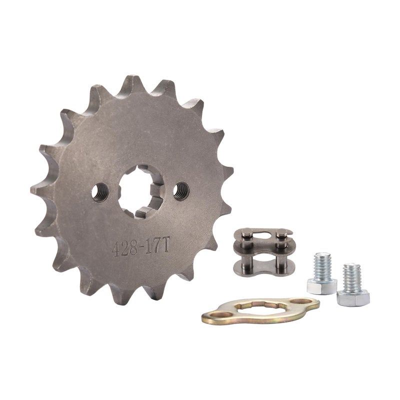 WOOSTAR Motorcycle 428-17T Front Sprocket 17mm for 50cc 70cc 90cc 110cc 125cc Dirt Pit Bike Mini Bike ATV 4 Wheeler Moped - Image 1